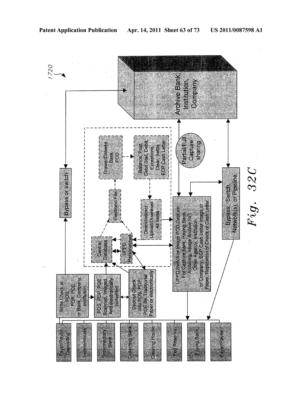 UNIVERSAL POSITIVE PAY MATCH, AUTHENTICATION, AUTHORIZATION, SETTLEMENT AND CLEARING SYSTEM - diagram, schematic, and image 64