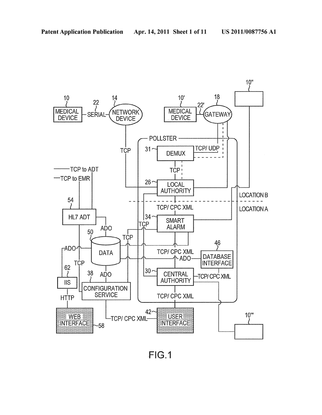 Method and Apparatus for Displaying Data from Medical Devices - diagram, schematic, and image 02