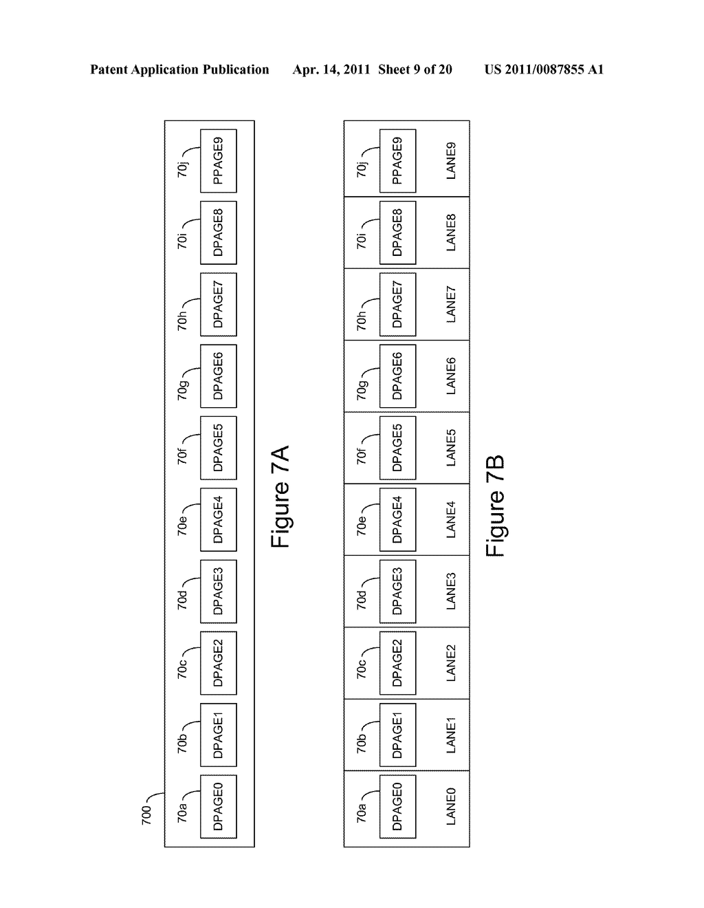 Method and Apparatus for Protecting Data Using Variable Size Page Stripes in a FLASH-Based Storage System - diagram, schematic, and image 10