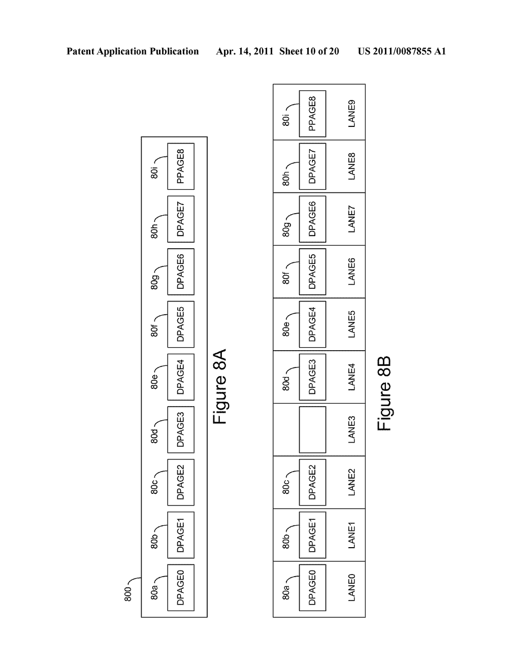 Method and Apparatus for Protecting Data Using Variable Size Page Stripes in a FLASH-Based Storage System - diagram, schematic, and image 11