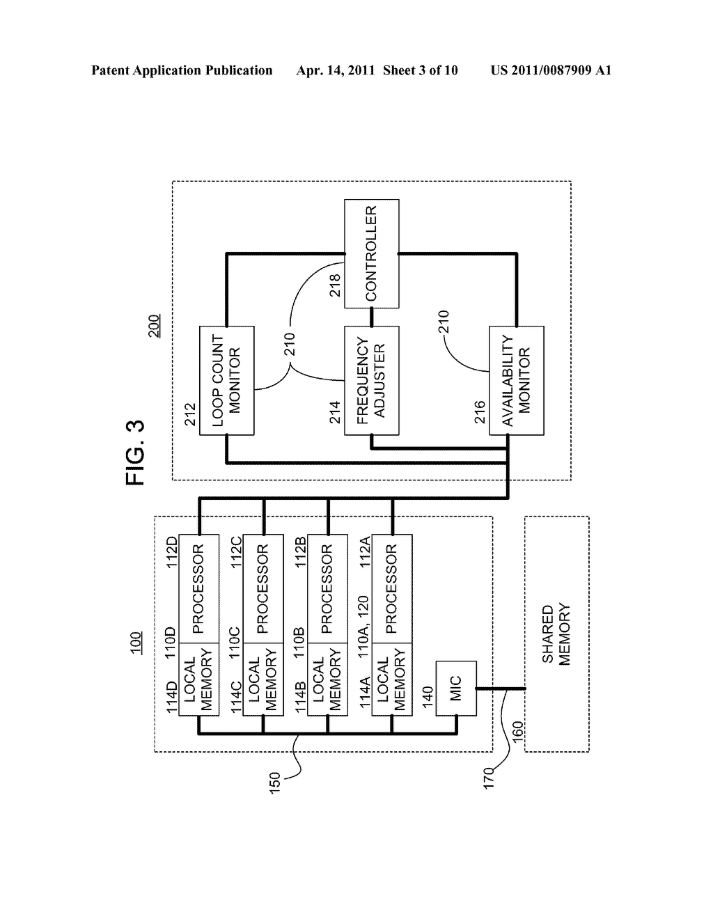 Power Consumption Reduction In A Multiprocessor System - diagram, schematic, and image 04