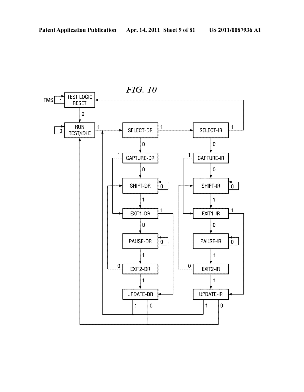 SELECTABLE JTAG OR TRACE ACCESS WITH DATA STORE AND OUTPUT - diagram, schematic, and image 10