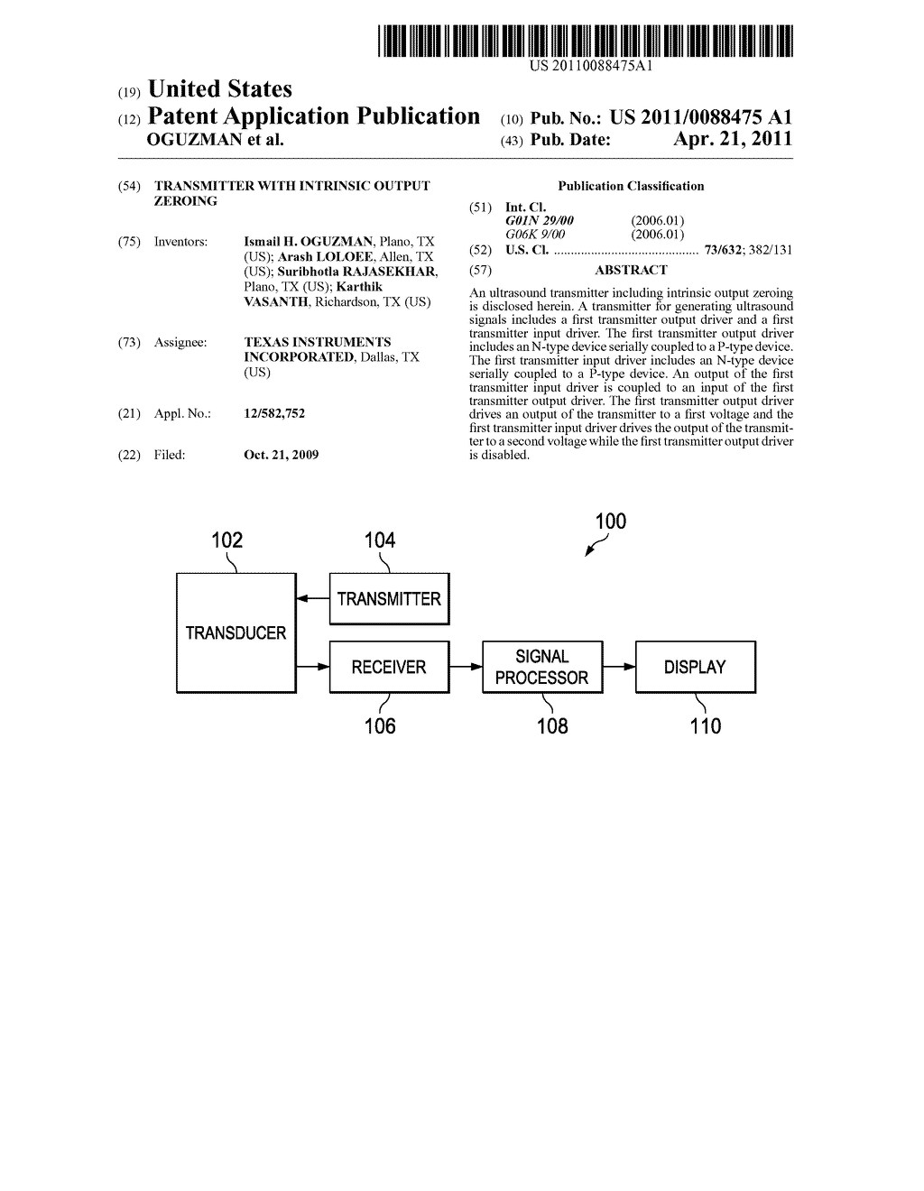 TRANSMITTER WITH INTRINSIC OUTPUT ZEROING - diagram, schematic, and image 01