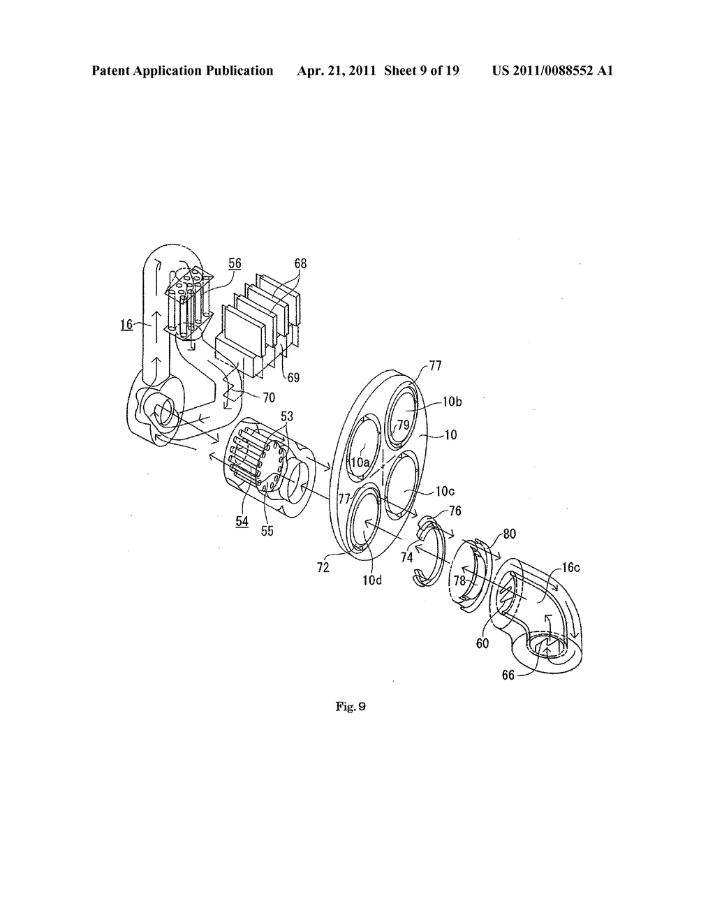 METHOD FOR EXTRACTING WATER FROM AIR, AND DEVICE THEREFOR - diagram, schematic, and image 10