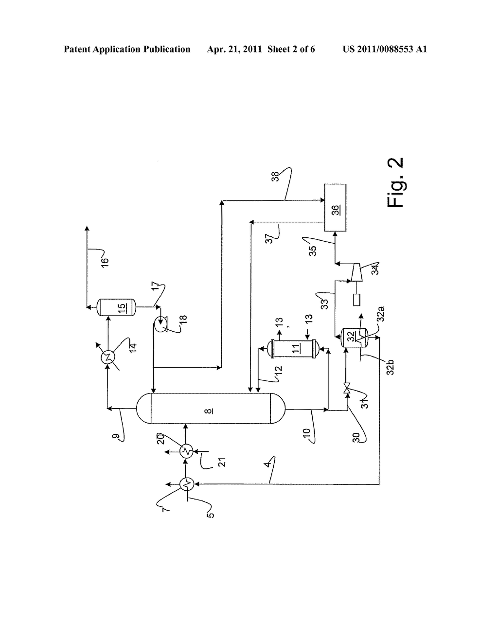 METHOD FOR REGENERATION OF ABSORBENT - diagram, schematic, and image 03