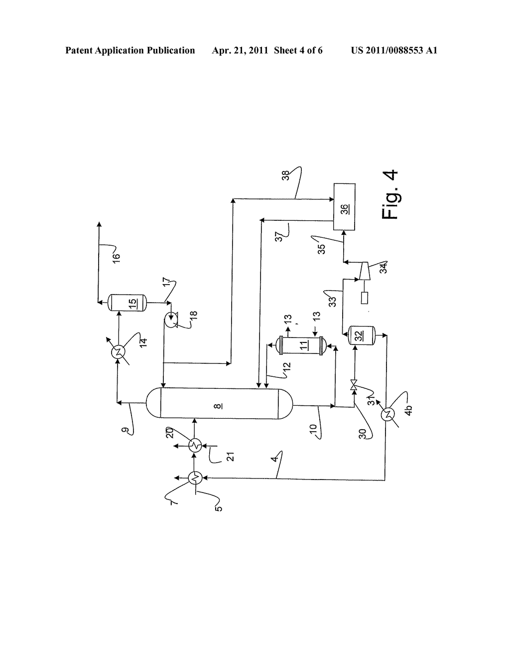 METHOD FOR REGENERATION OF ABSORBENT - diagram, schematic, and image 05