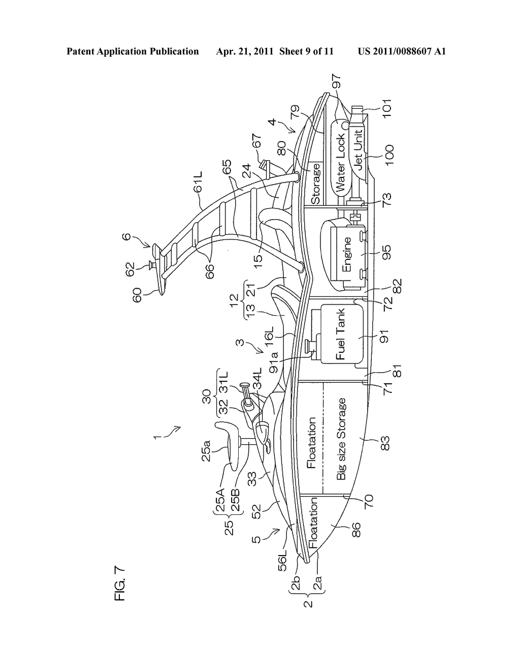 WATER JET PROPULSION WATERCRAFT - diagram, schematic, and image 10