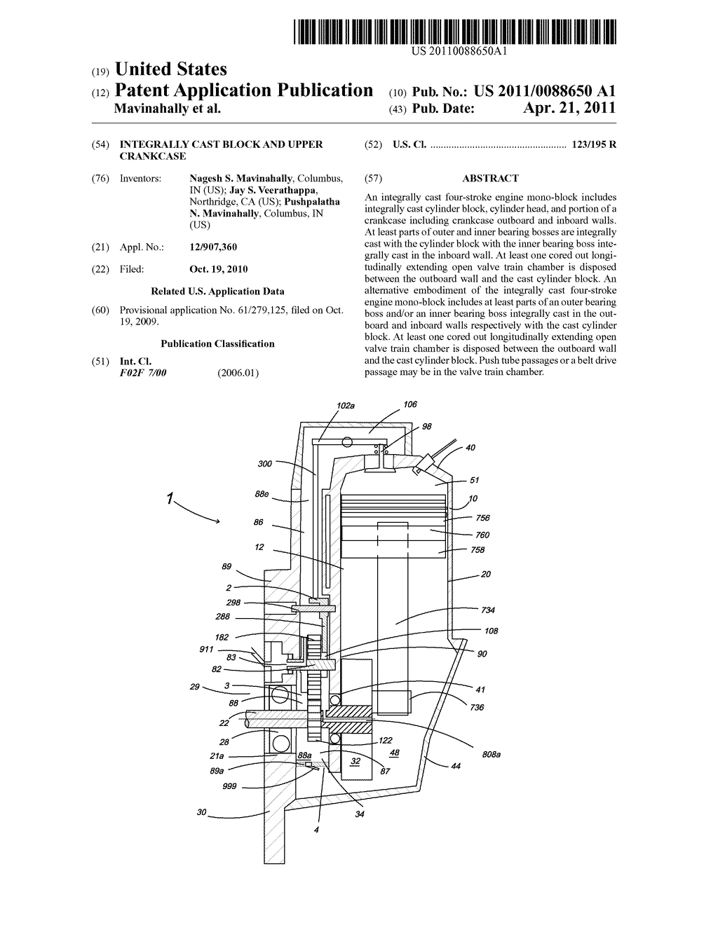 INTEGRALLY CAST BLOCK AND UPPER CRANKCASE - diagram, schematic, and image 01