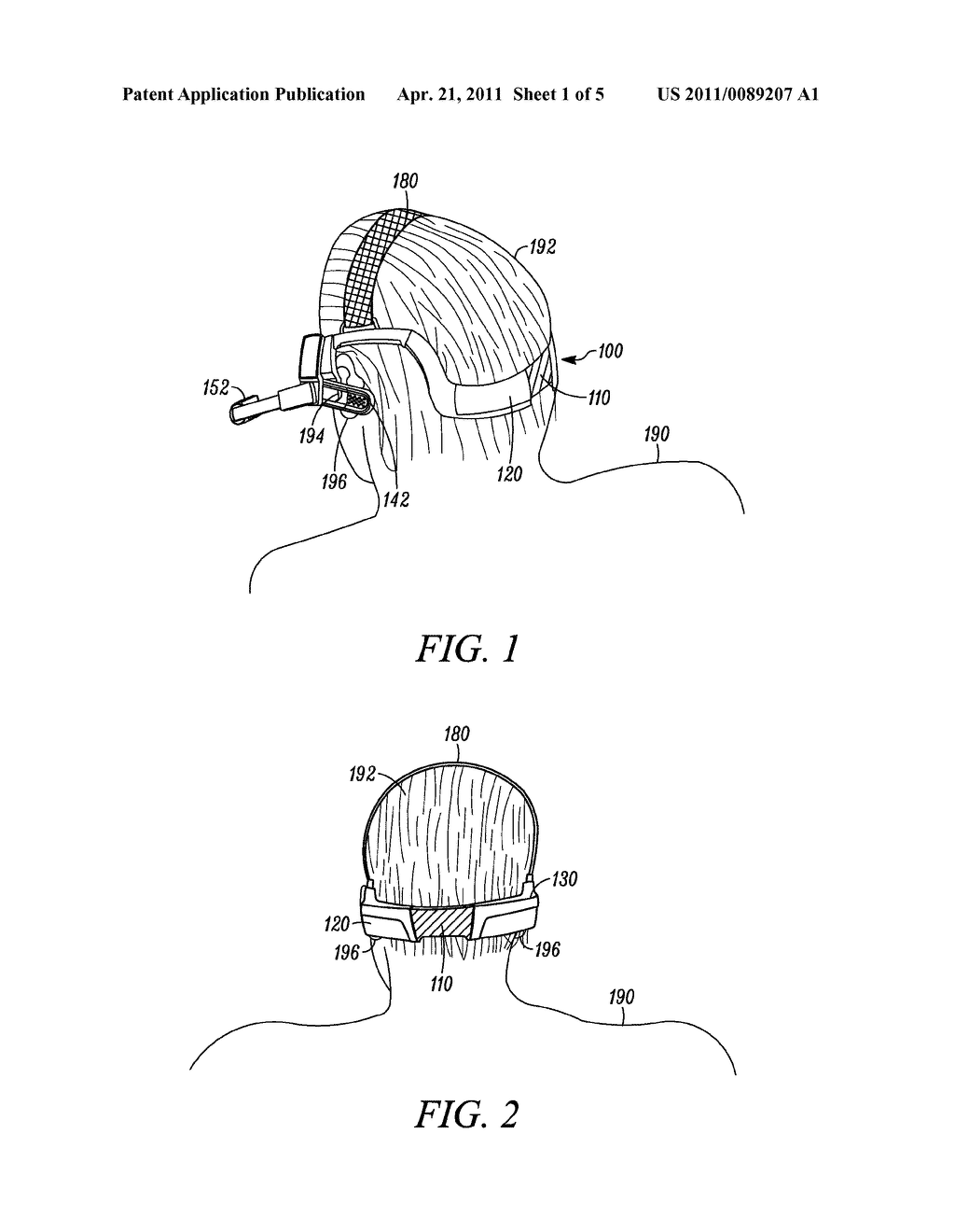 MOUNTING DEVICE COUPLABLE TO A HUMAN HEAD - diagram, schematic, and image 02