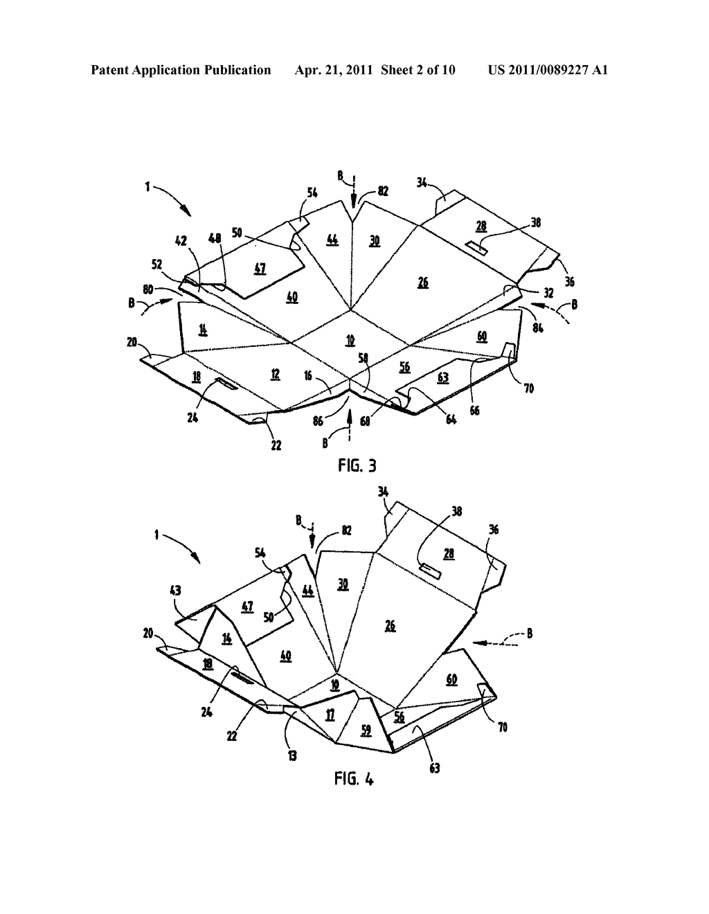 Foldable Packaging Container - diagram, schematic, and image 03