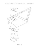 ELECTRONIC DEVICE WITH EARPHONE CONTAINER diagram and image