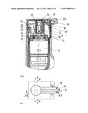 SANITARY FITTING WITH A DISPLACEABLY MOUNTED ACTUATING LEVER diagram and image