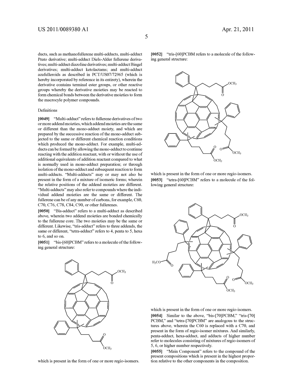 Fullerene Multi-Adduct Compositions - diagram, schematic, and image 20