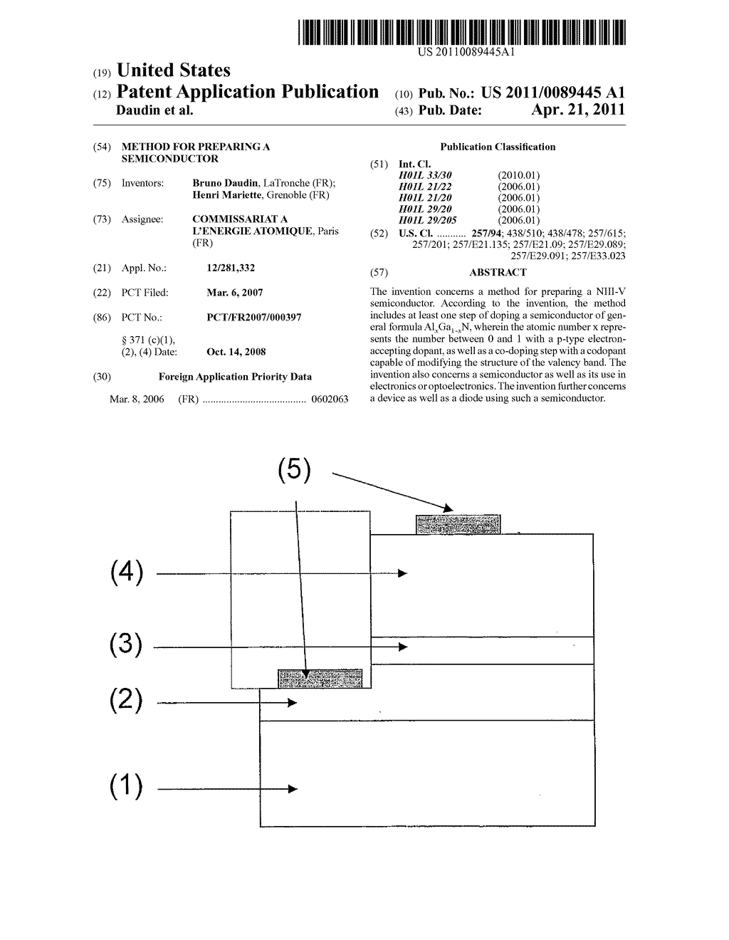 METHOD FOR PREPARING A SEMICONDUCTOR - diagram, schematic, and image 01