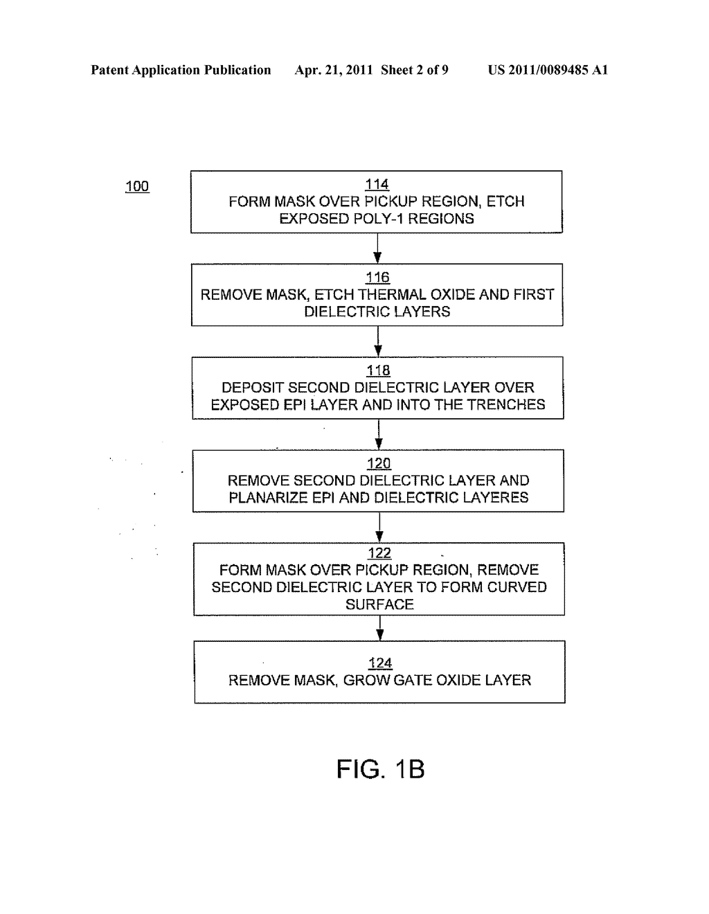 SPLIT GATE SEMICONDUCTOR DEVICE WITH CURVED GATE OXIDE PROFILE - diagram, schematic, and image 03