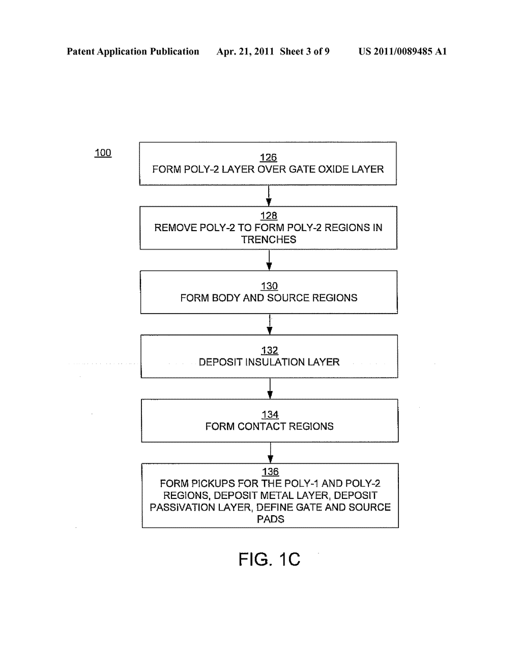 SPLIT GATE SEMICONDUCTOR DEVICE WITH CURVED GATE OXIDE PROFILE - diagram, schematic, and image 04