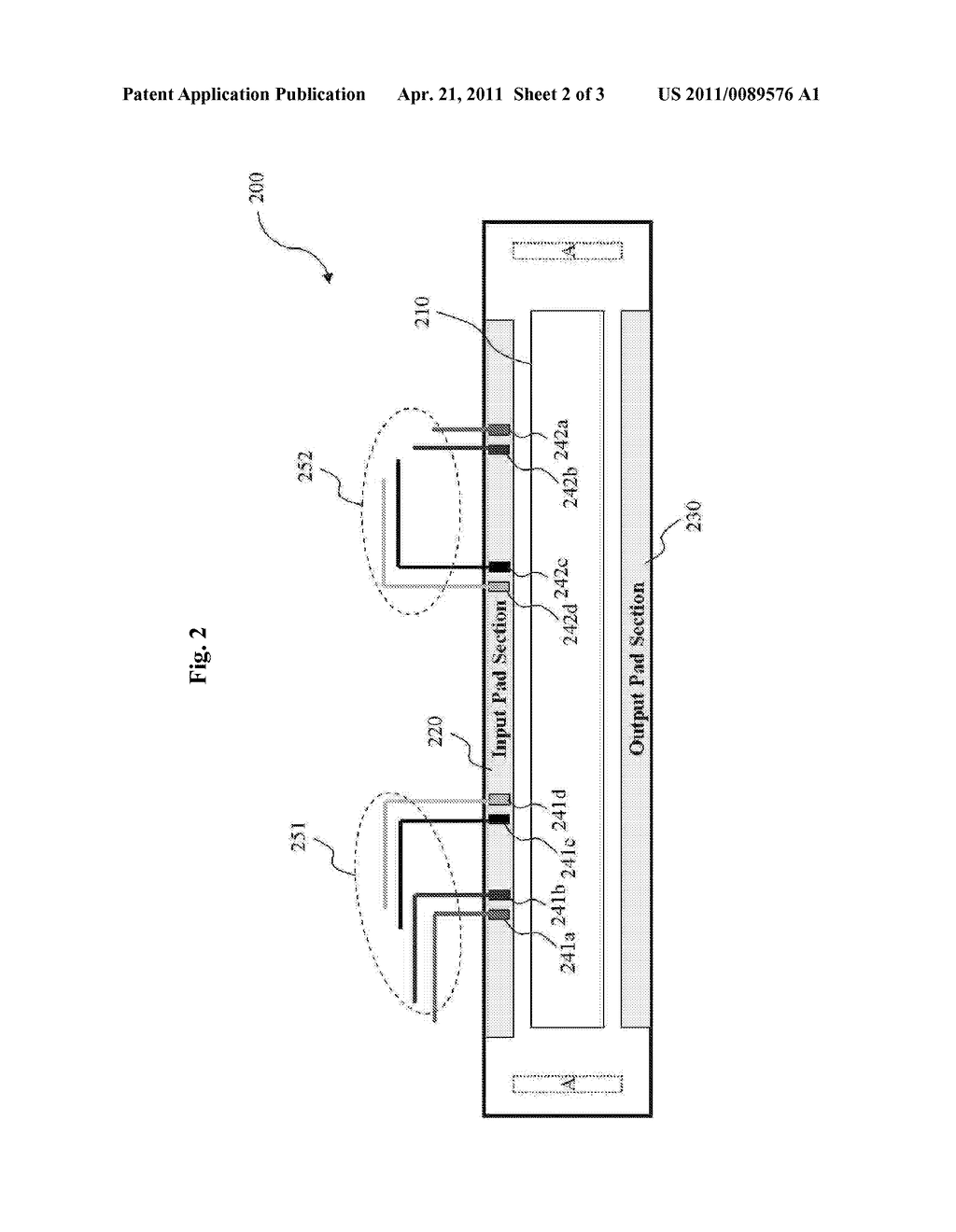 PAD LAYOUT STRUCTURE OF A DRIVER IC CHIP - diagram, schematic, and image 03