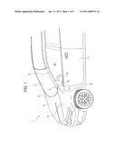 VEHICLE BODY STRUCTURE FOR FITTING PILLAR GARNISH AND FENDER PANEL diagram and image