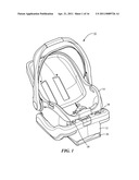 CAR SEAT WITH INTEGRATED LEVEL INDICATOR diagram and image