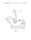 CAR SEAT WITH INTEGRATED LEVEL INDICATOR diagram and image