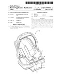 CAR SEAT WITH INTEGRATED RATCHET diagram and image
