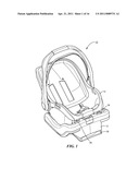 CAR SEAT WITH INTEGRATED RATCHET diagram and image