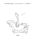 CAR SEAT WITH INTEGRATED RATCHET diagram and image