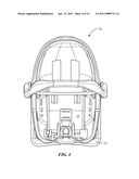 CAR SEAT WITH INTEGRATED RATCHET diagram and image