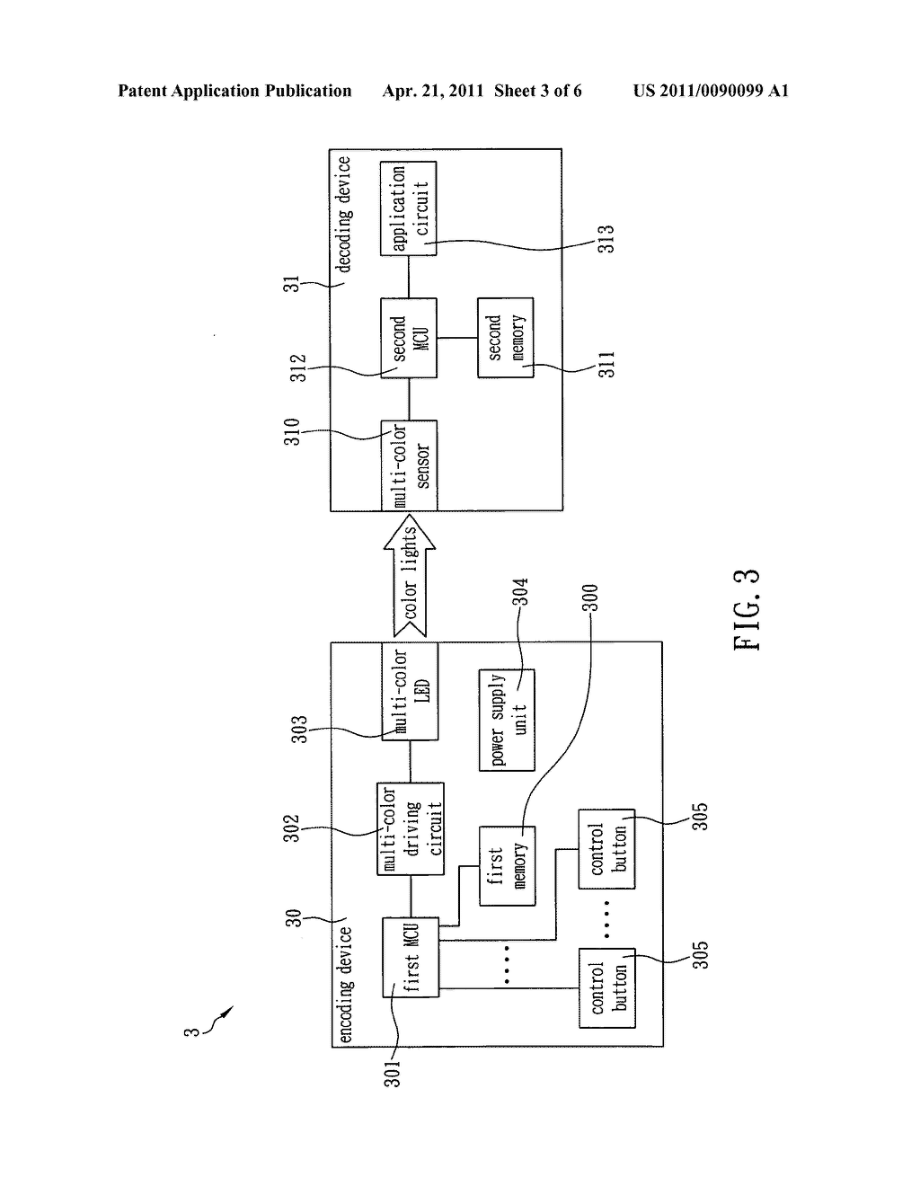 System and method for encoding and decoding serial signals formed by a plurality of color lights - diagram, schematic, and image 04