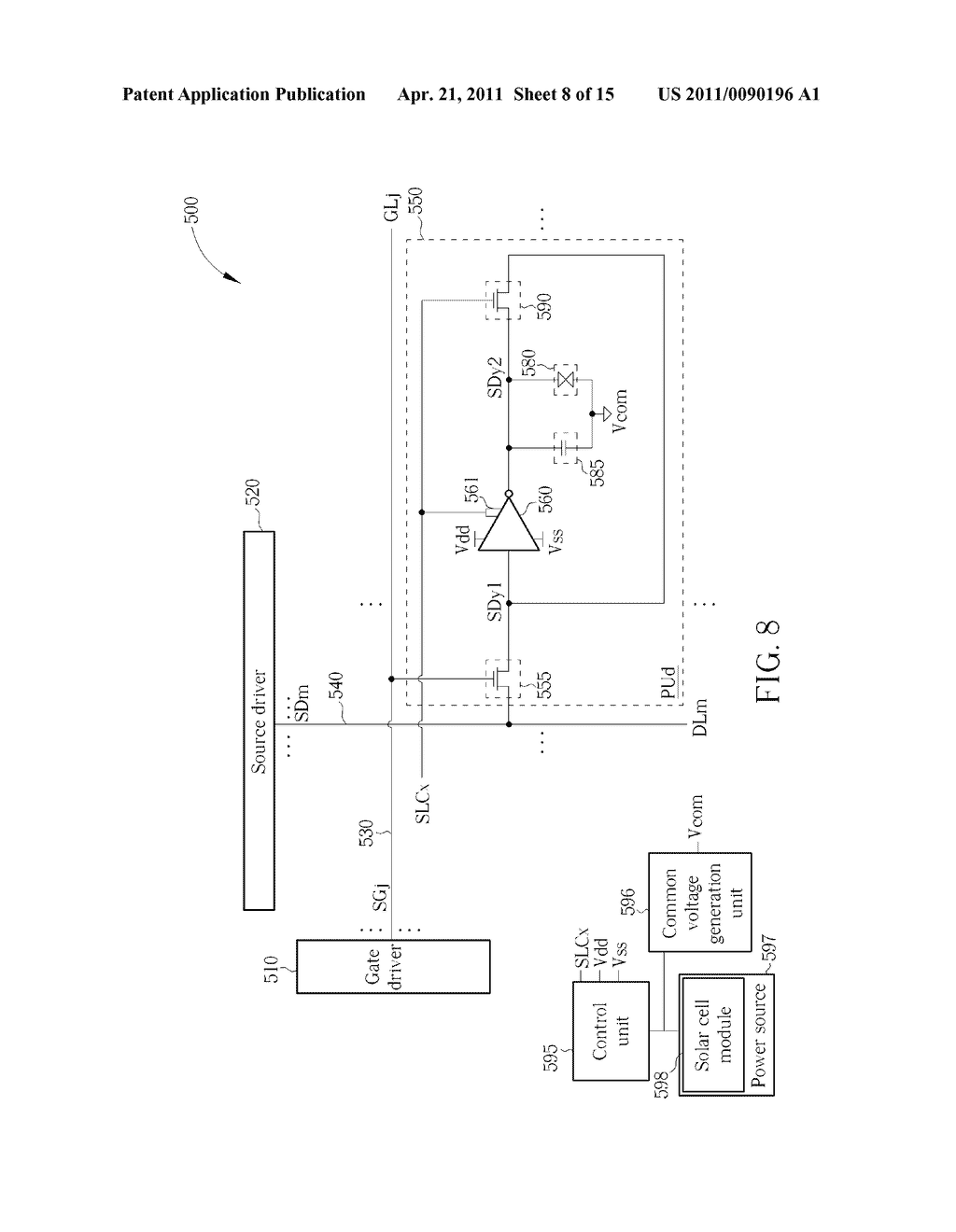 LIQUID CRYSTAL DISPLAY HAVING PIXEL DATA SELF-RETAINING FUNCTIONALITY AND OPERATION METHOD THEREOF - diagram, schematic, and image 09