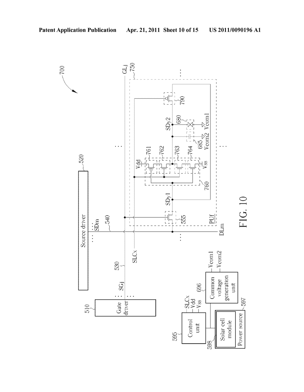 LIQUID CRYSTAL DISPLAY HAVING PIXEL DATA SELF-RETAINING FUNCTIONALITY AND OPERATION METHOD THEREOF - diagram, schematic, and image 11