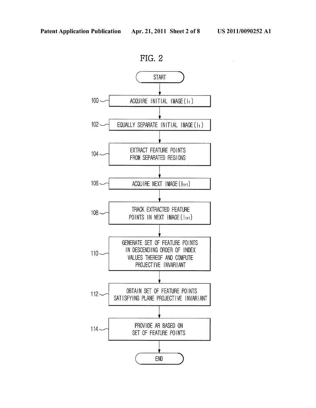 MARKERLESS AUGMENTED REALITY SYSTEM AND METHOD USING PROJECTIVE INVARIANT - diagram, schematic, and image 03