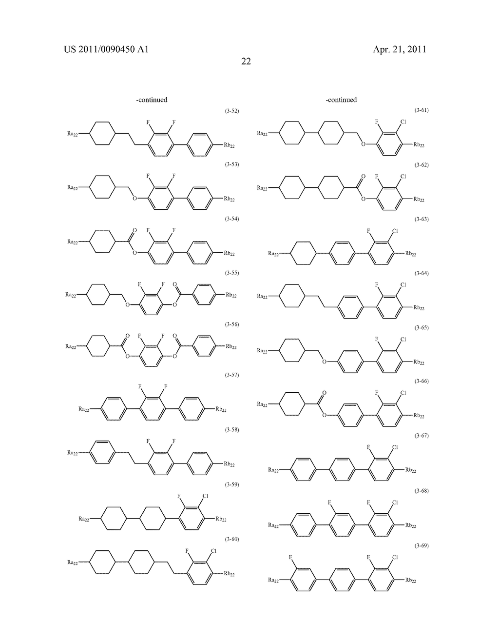 FOUR-RING LIQUID CRYSTAL COMPOUND HAVING LATERAL FLUORINE, LIQUID CRYSTAL COMPOSITION AND LIQUID CRYSTAL DISPLAY DEVICE - diagram, schematic, and image 23