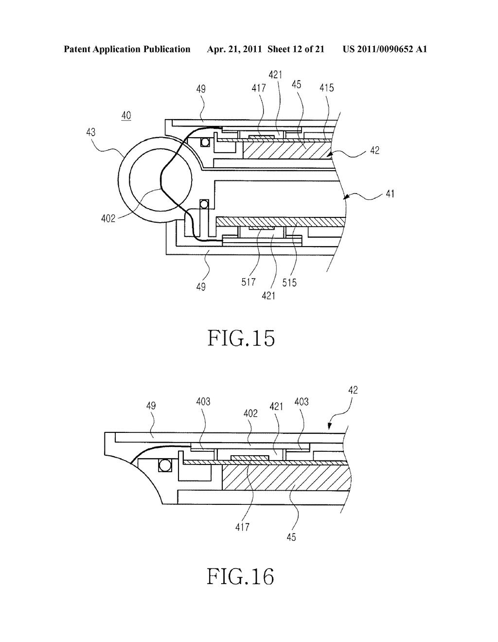 WATERPROOF STRUCTURE FOR PORTABLE TERMINAL - diagram, schematic, and image 13