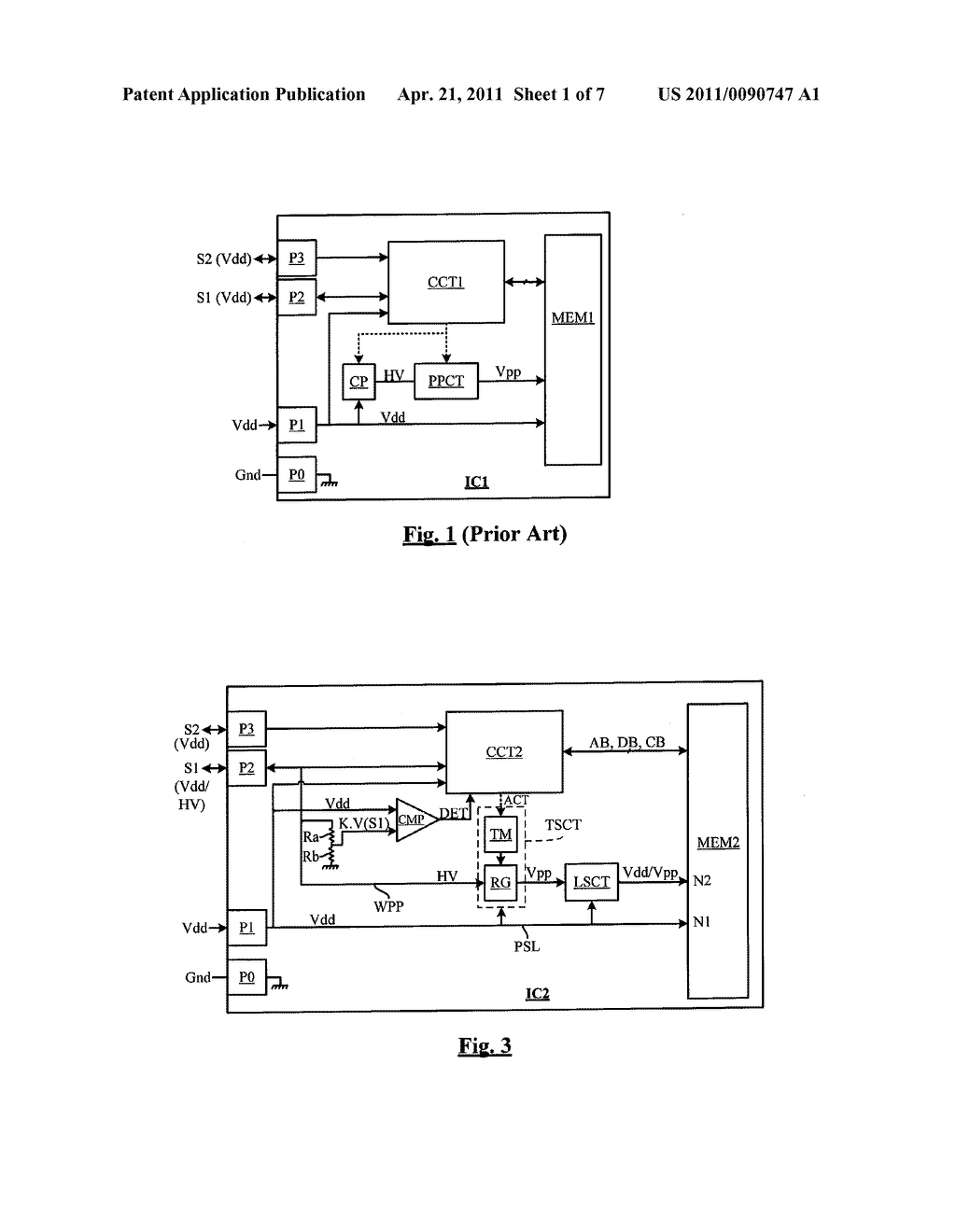 INTEGRATED CIRCUIT COMPRISING A NON-DEDICATED TERMINAL FOR RECEIVING AN ERASE PROGRAM HIGH VOLTAGE - diagram, schematic, and image 02