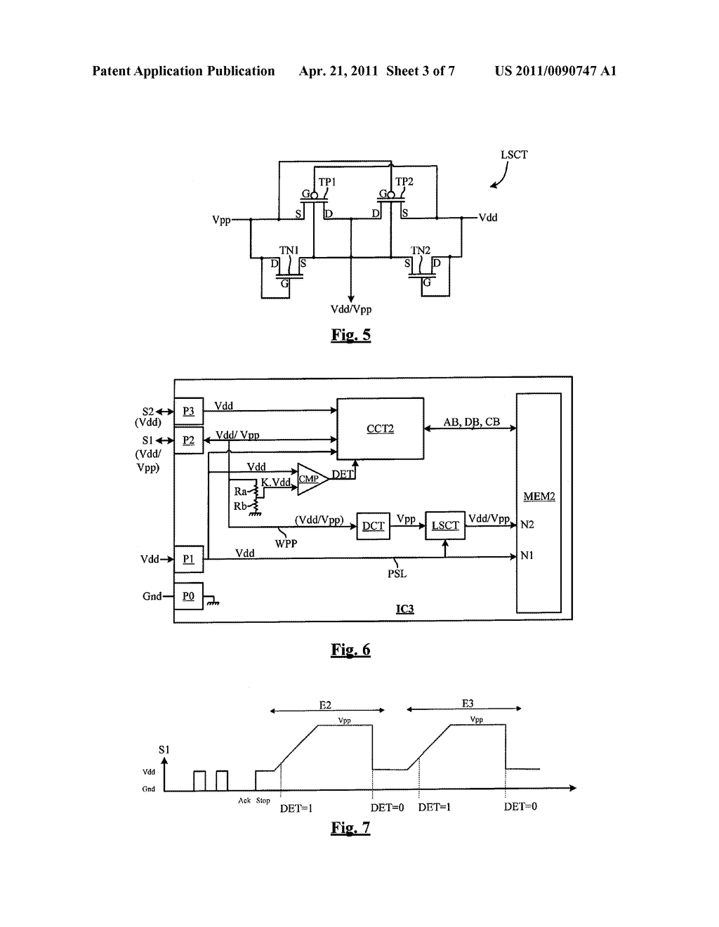 INTEGRATED CIRCUIT COMPRISING A NON-DEDICATED TERMINAL FOR RECEIVING AN ERASE PROGRAM HIGH VOLTAGE - diagram, schematic, and image 04