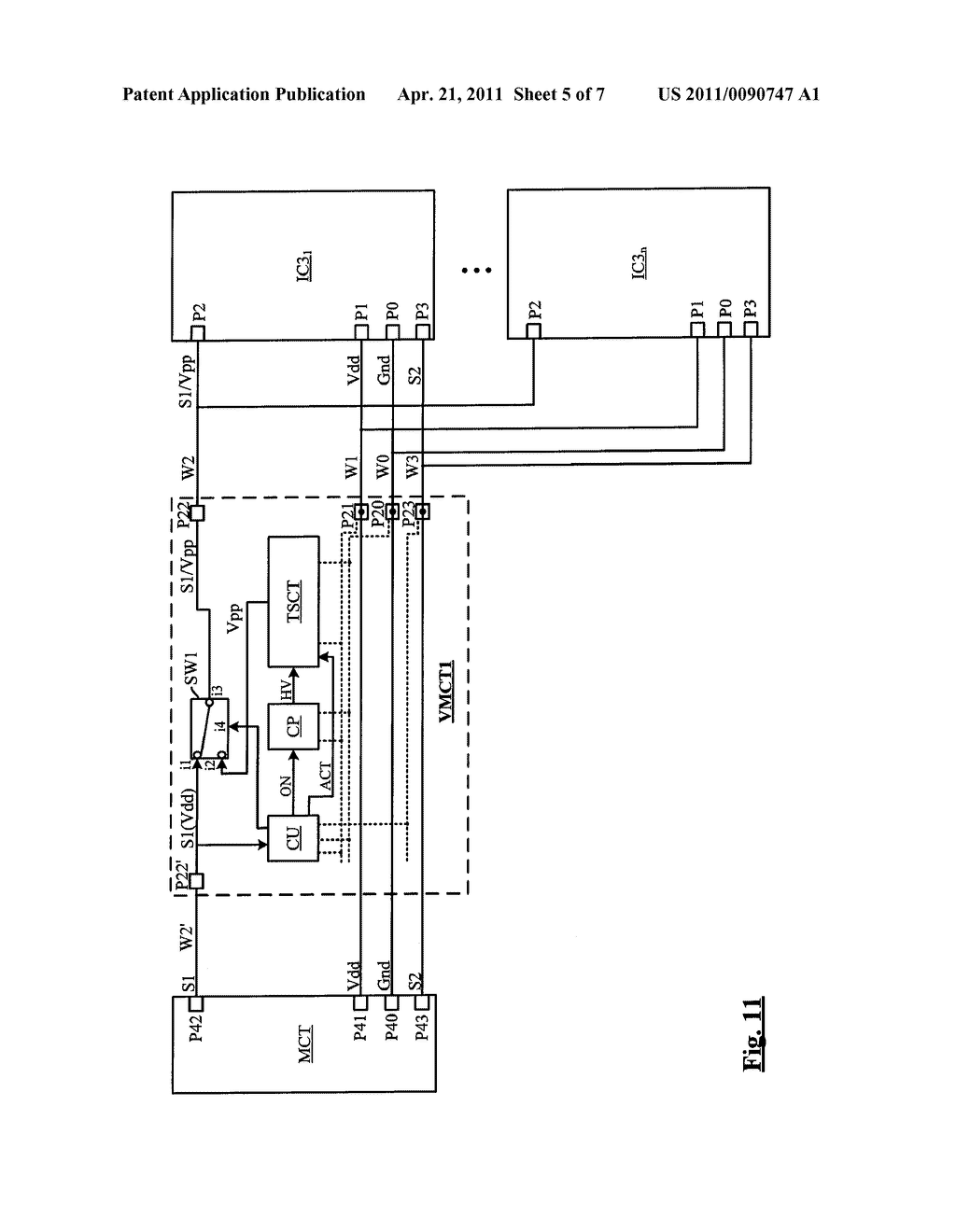 INTEGRATED CIRCUIT COMPRISING A NON-DEDICATED TERMINAL FOR RECEIVING AN ERASE PROGRAM HIGH VOLTAGE - diagram, schematic, and image 06