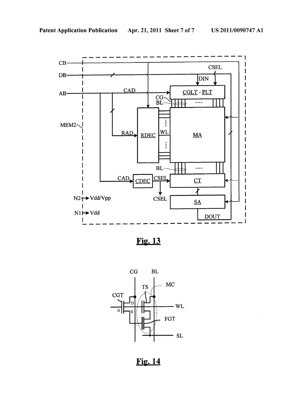 INTEGRATED CIRCUIT COMPRISING A NON-DEDICATED TERMINAL FOR RECEIVING AN ERASE PROGRAM HIGH VOLTAGE - diagram, schematic, and image 08