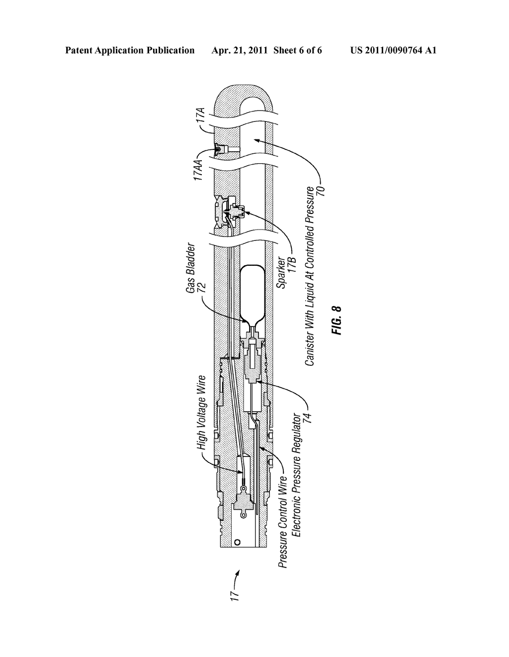 SPARKER TYPE WELLBORE SEISMIC ENERGY SOURCE HAVING CONTROLLABLE DEPTH INDEPENDENT FREQUENCY - diagram, schematic, and image 07