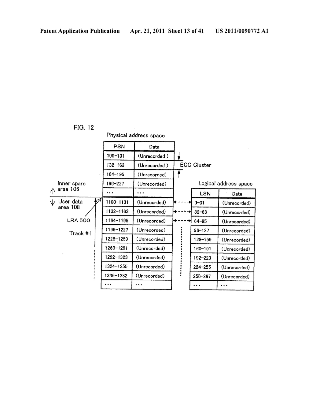 DRIVE APPARATUS FOR PERFORMING A SEQUENTIAL RECORDING AND REPRODUCTION ON A WRITE-ONCE RECORDING MEDIUM, AND METHOD OF REPRODUCING SAME - diagram, schematic, and image 14