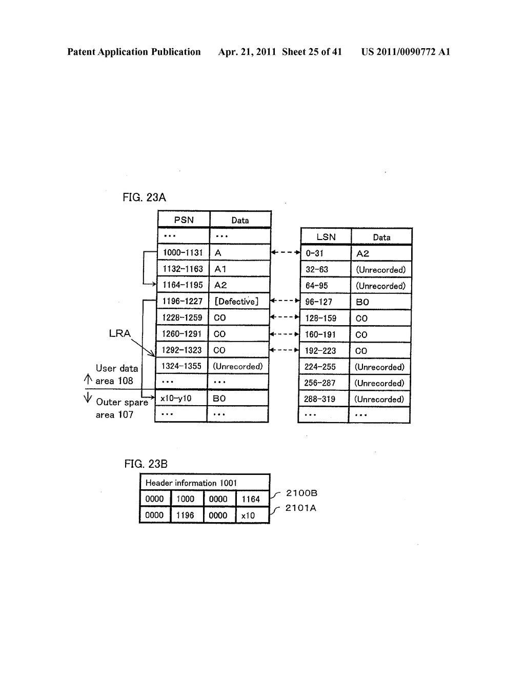 DRIVE APPARATUS FOR PERFORMING A SEQUENTIAL RECORDING AND REPRODUCTION ON A WRITE-ONCE RECORDING MEDIUM, AND METHOD OF REPRODUCING SAME - diagram, schematic, and image 26