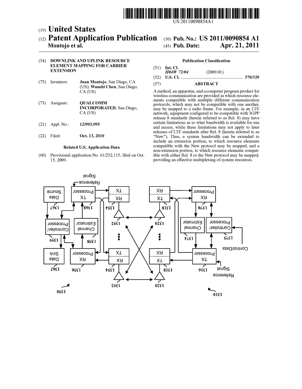 DOWNLINK AND UPLINK RESOURCE ELEMENT MAPPING FOR CARRIER EXTENSION - diagram, schematic, and image 01