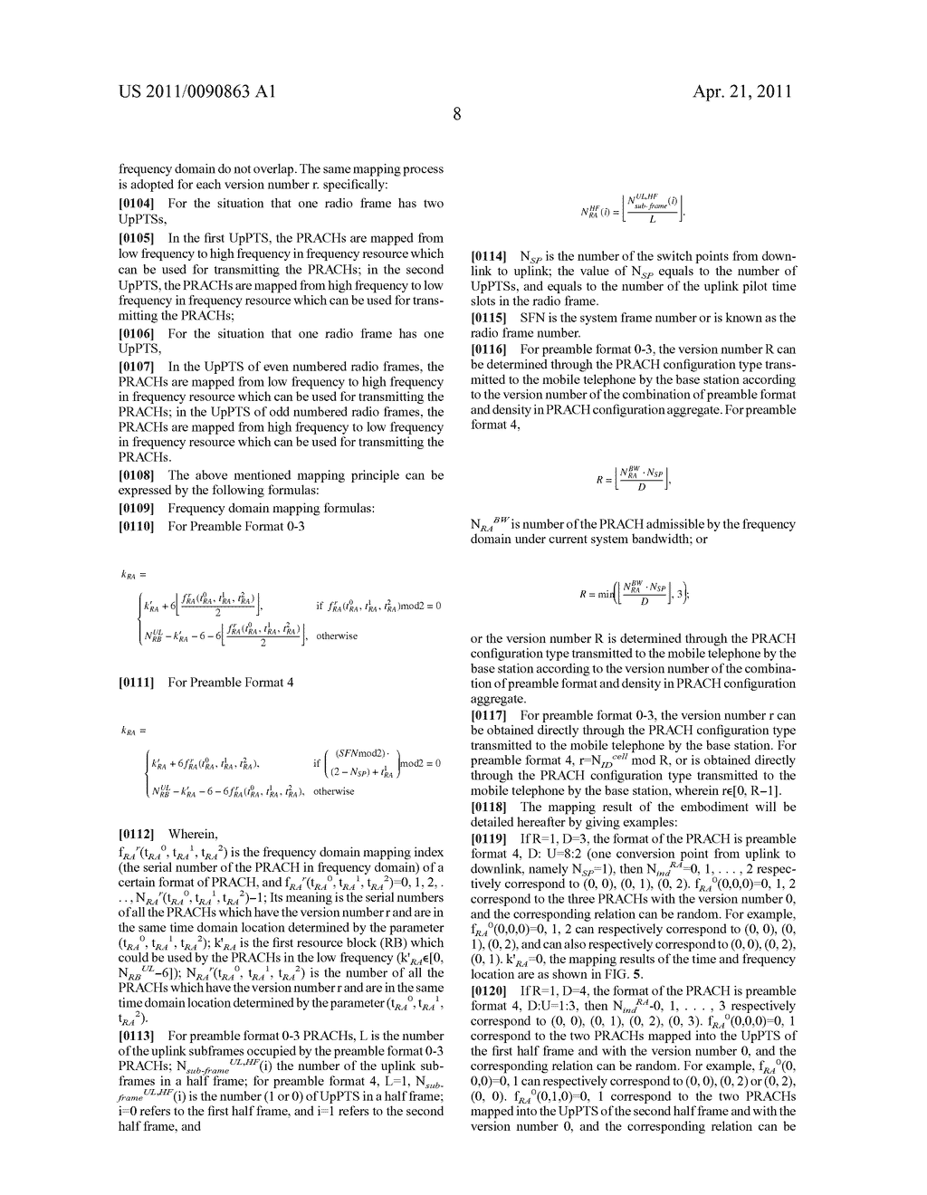 Method for Mapping Physical Random Access Channels - diagram, schematic, and image 14