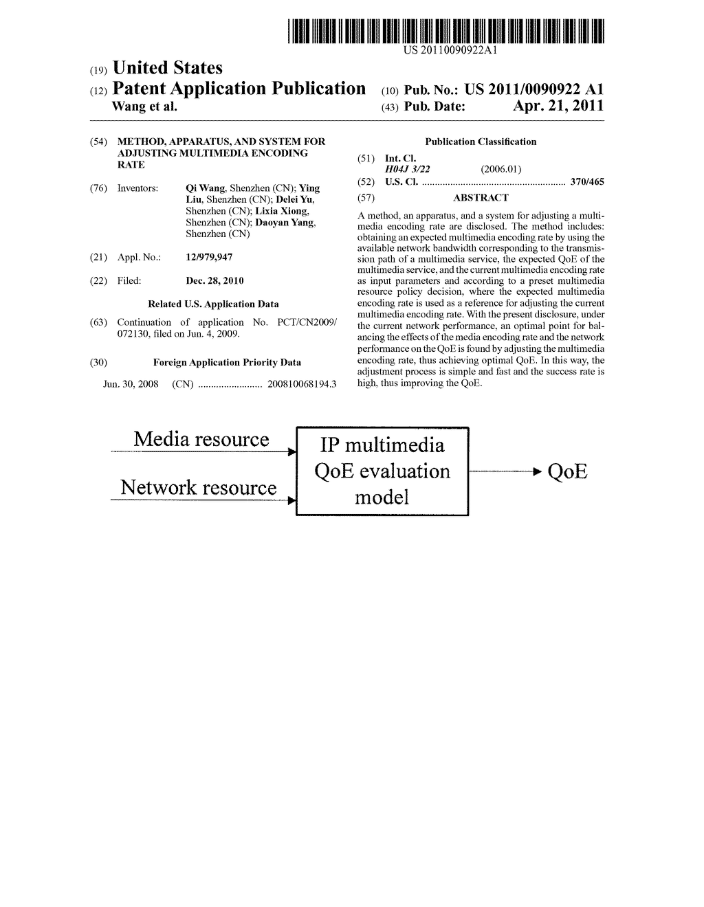 METHOD, APPARATUS, AND SYSTEM FOR ADJUSTING MULTIMEDIA ENCODING RATE - diagram, schematic, and image 01