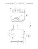 PLASTIC, RE-SEALABLE ELONGATED CHECK VALVE APPLICATION TO A SQUARE, CYLINDRICAL OR FLAT TYPE OF A VACUUM FOOD PACKAGE diagram and image