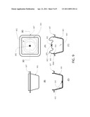 PLASTIC, RE-SEALABLE ELONGATED CHECK VALVE APPLICATION TO A SQUARE, CYLINDRICAL OR FLAT TYPE OF A VACUUM FOOD PACKAGE diagram and image