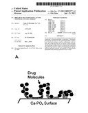 DRUG RELEASE COATINGS ON CALCUIM PHOSPHATE AND USES THEREOF diagram and image