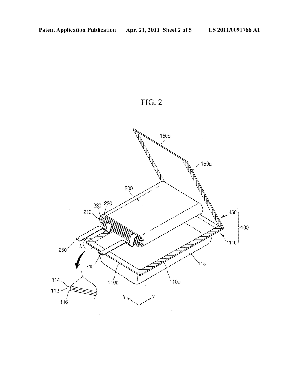 SECONDARY BATTERY AND METHOD OF MANUFACTURING THE SAME - diagram, schematic, and image 03