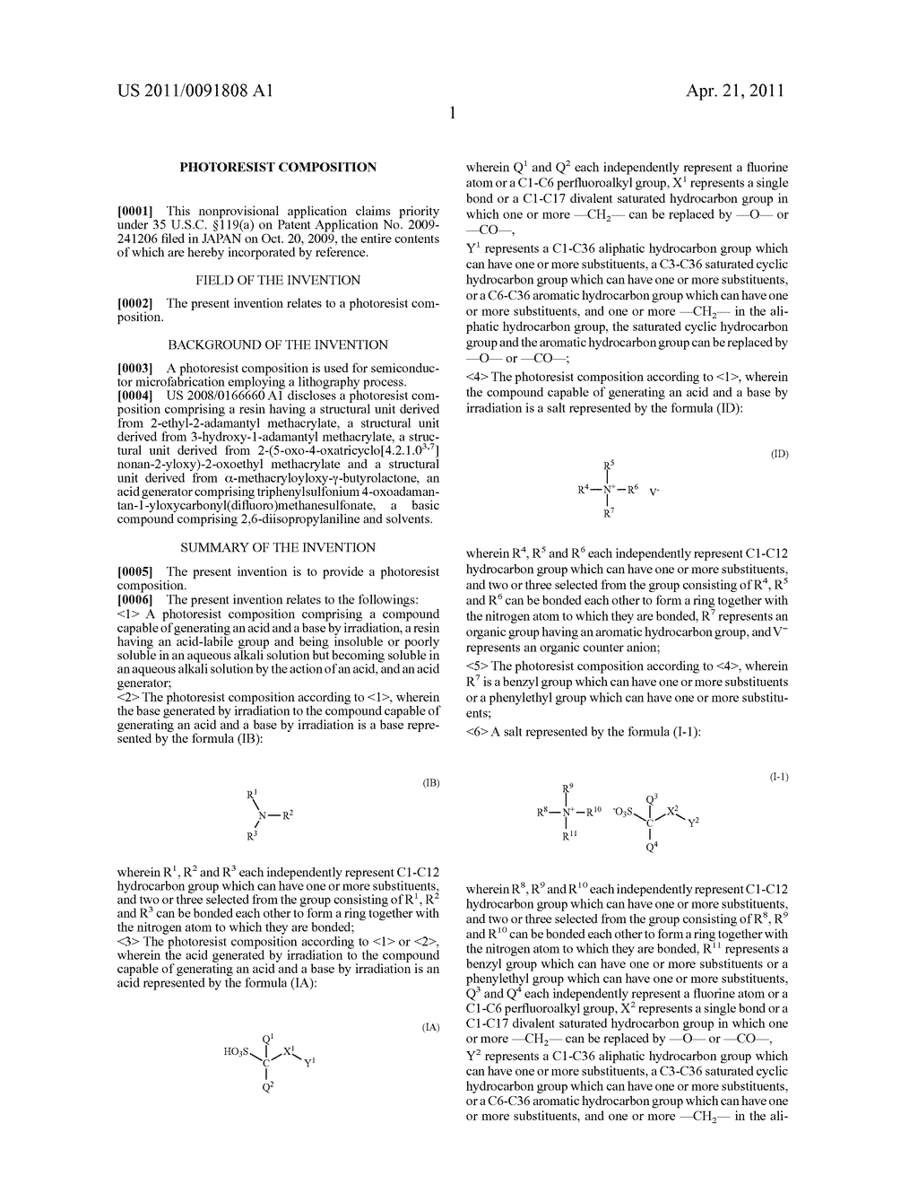 PHOTORESIST COMPOSITION - diagram, schematic, and image 02