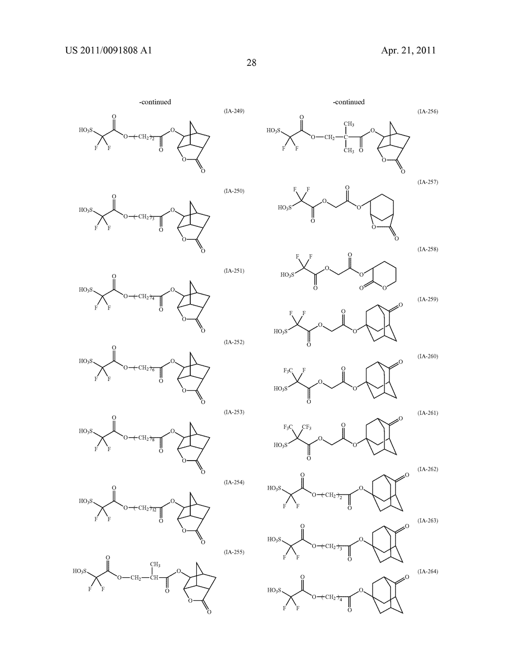 PHOTORESIST COMPOSITION - diagram, schematic, and image 29